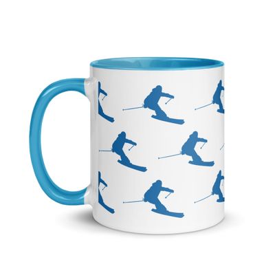 Skier Mug with Color Interior
