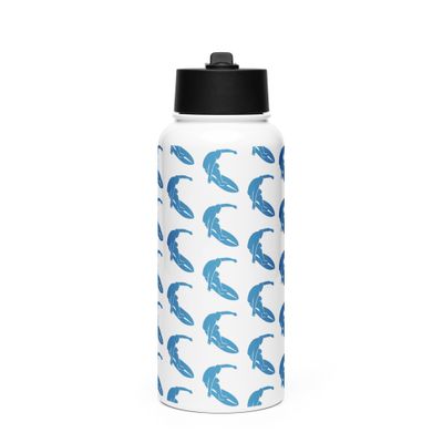 Surfer Stainless Steel Water Bottle with a Straw Lid