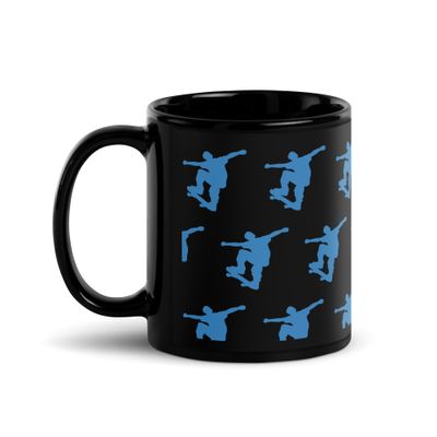 Skateboarder Black Coffee Mug