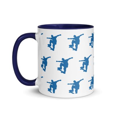 Skateboarder Mug with Color Interior