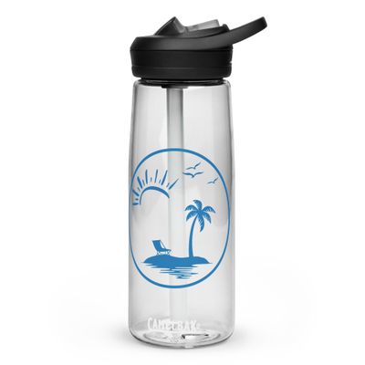 Vacation Vibes Circle Sports Water Bottle