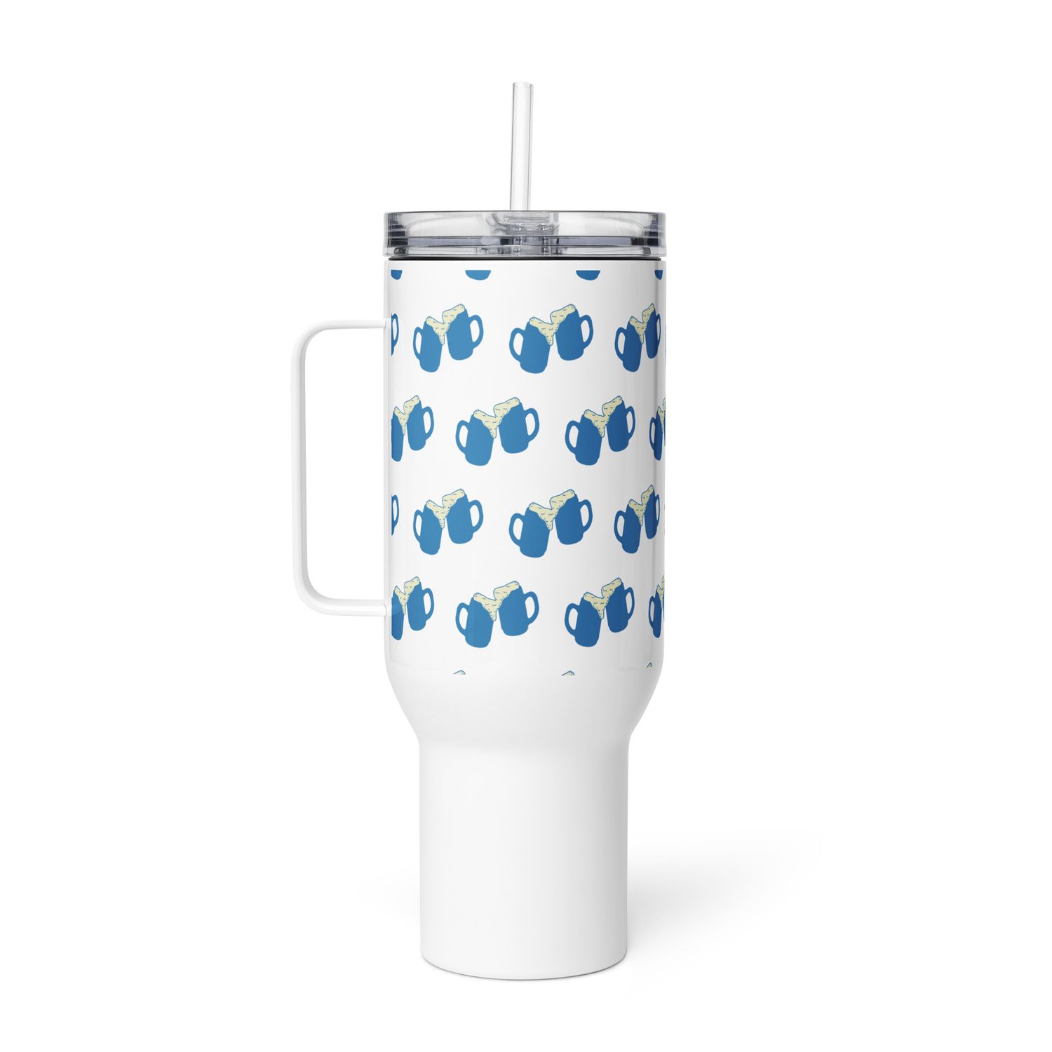 Drinking Party Vibes Travel Mug with a Handle