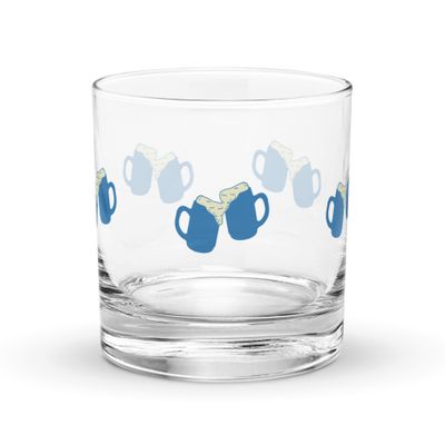 Drinking Party Vibes Rocks Glass