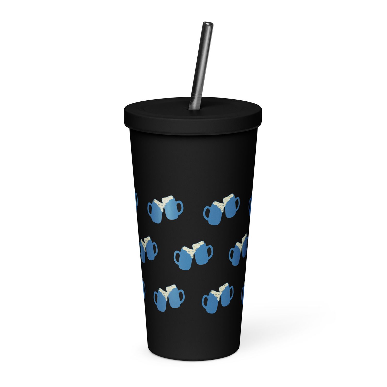 Drinking Party Vibes Insulated Tumbler with a Straw