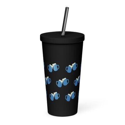 Drinking Party Vibes Insulated Tumbler with a Straw