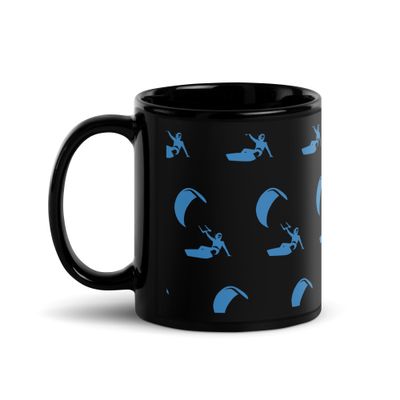 Kitesurfer Black Coffee Mug