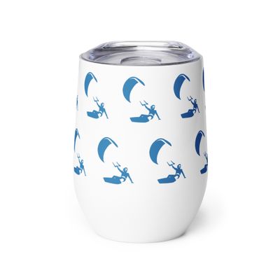 Kitesurfer Wine Tumbler