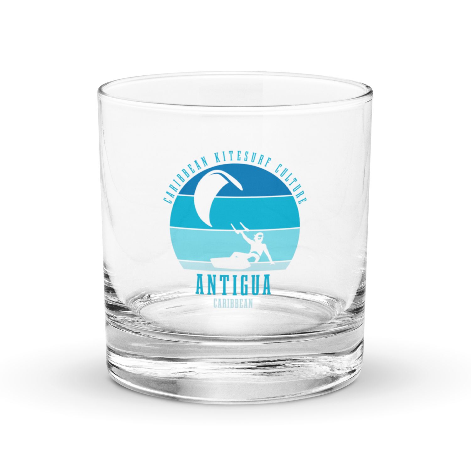Antigua Kitesurfing Caribbean Kitesurfer Blue Rocks Glass