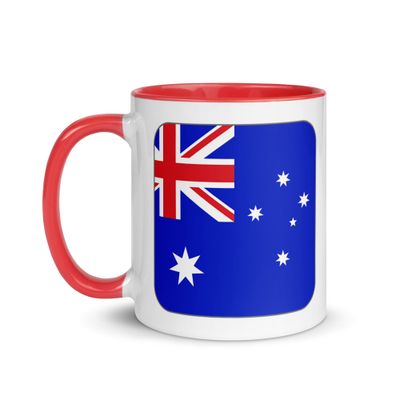 Australia Flag Mug with Color Interior