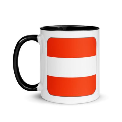 Austria Flag Mug with Color Interior