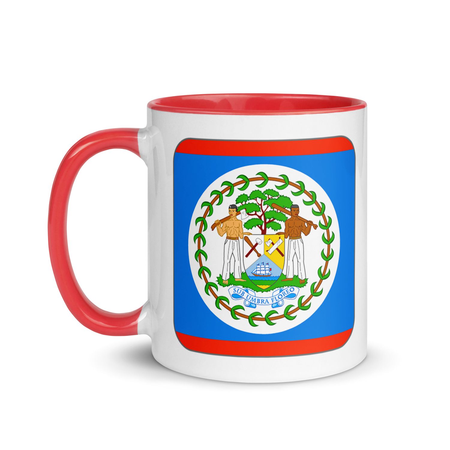Belize Flag Mug with Color Interior