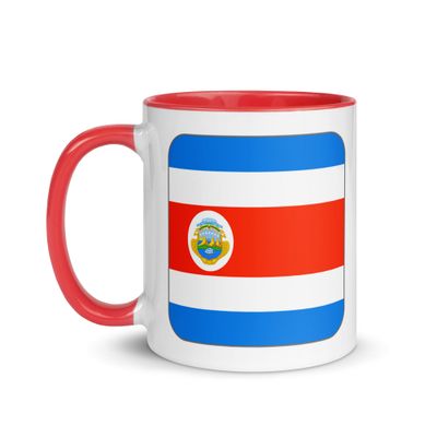 Costa Rica Flag Mug with Color Interior