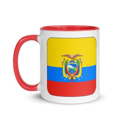 Ecuador Flag Mug with Color Inside