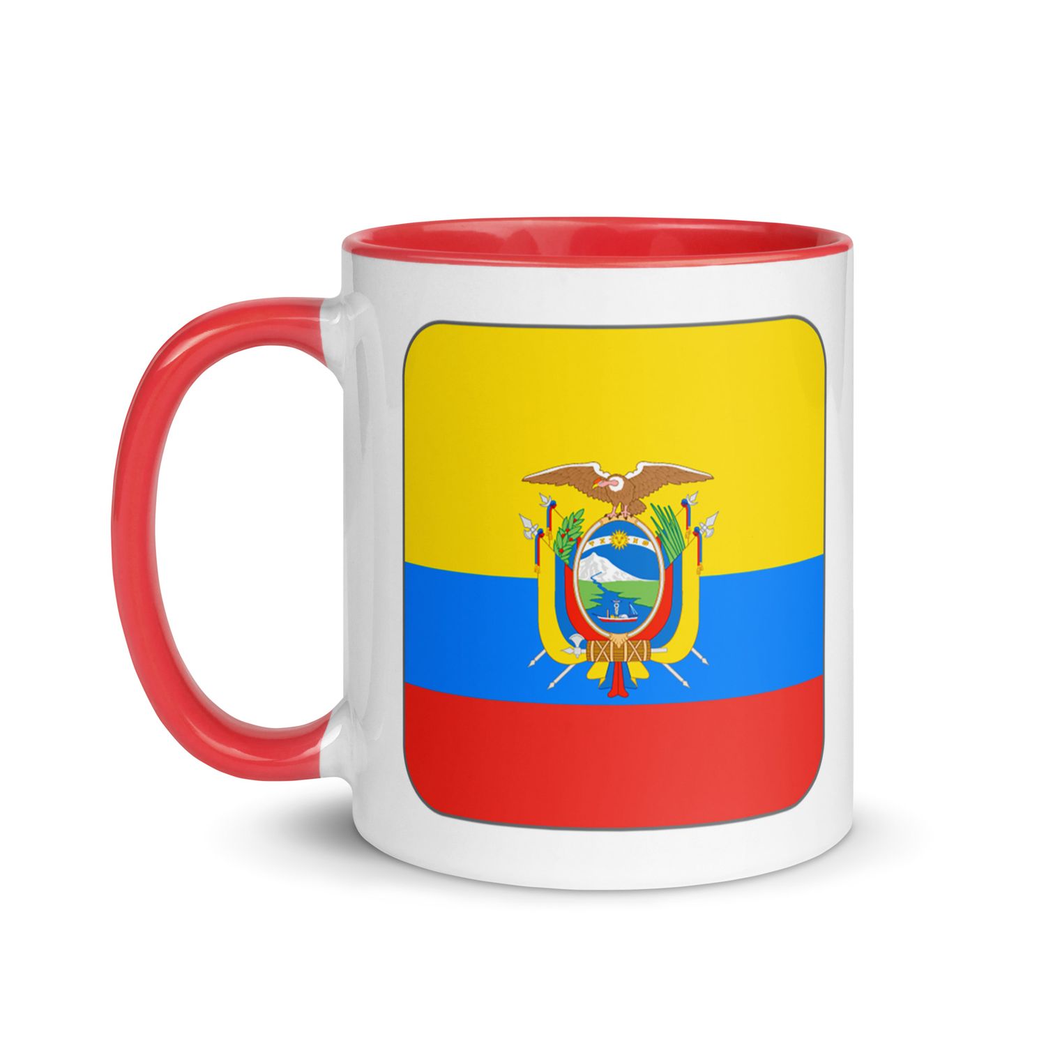 Ecuador Flag Mug with Color Inside