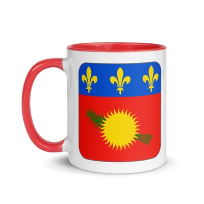 Guadeloupe Flag Mug with Color Interior