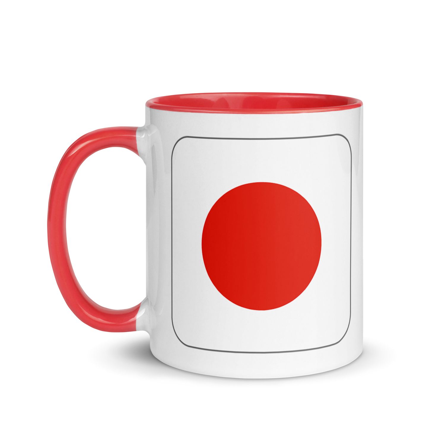 Japan Flag Mug with Color Interior