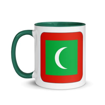 Maldives Flag Mug with Color Interior