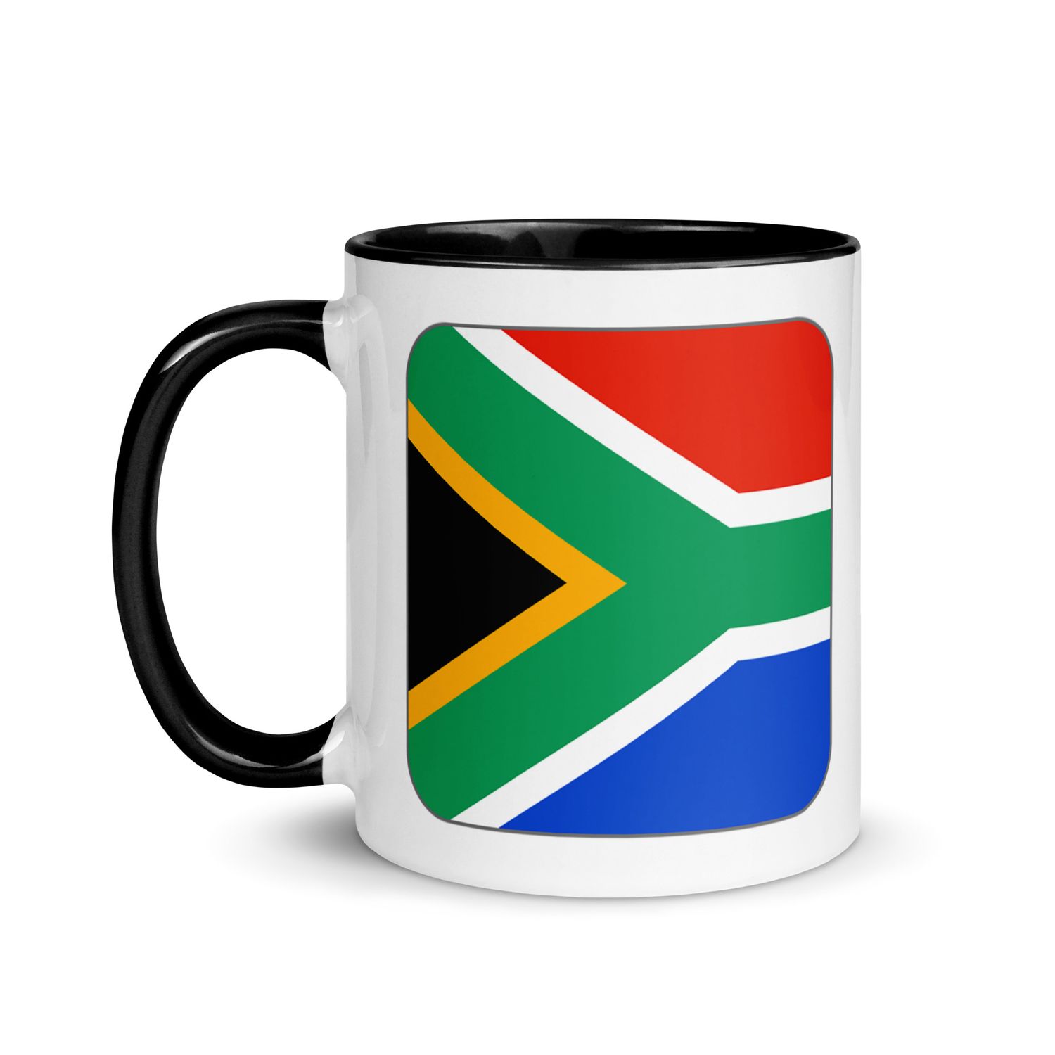 South Africa Flag Mug with Color Interior
