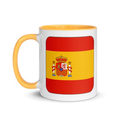 Spain Flag Mug with Color Interior