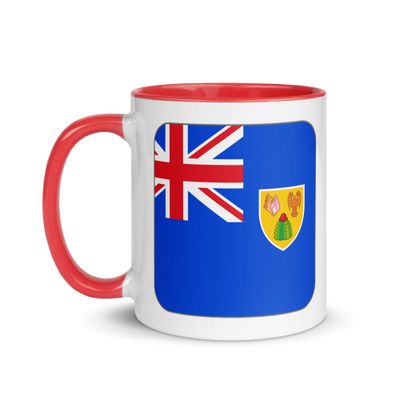 Turks and Caicos Islands Flag Mug with Color Interior
