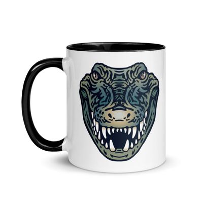 Australian Crocodile Portrait Mug with Color Interior