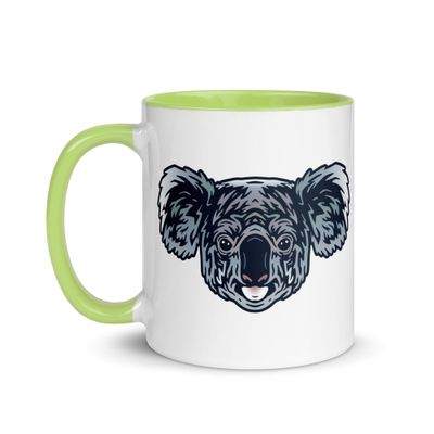Australian Koala Portrait Mug with Color Interior