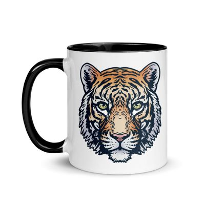 Indian Bengal Tiger Portrait Mug with Color Interior