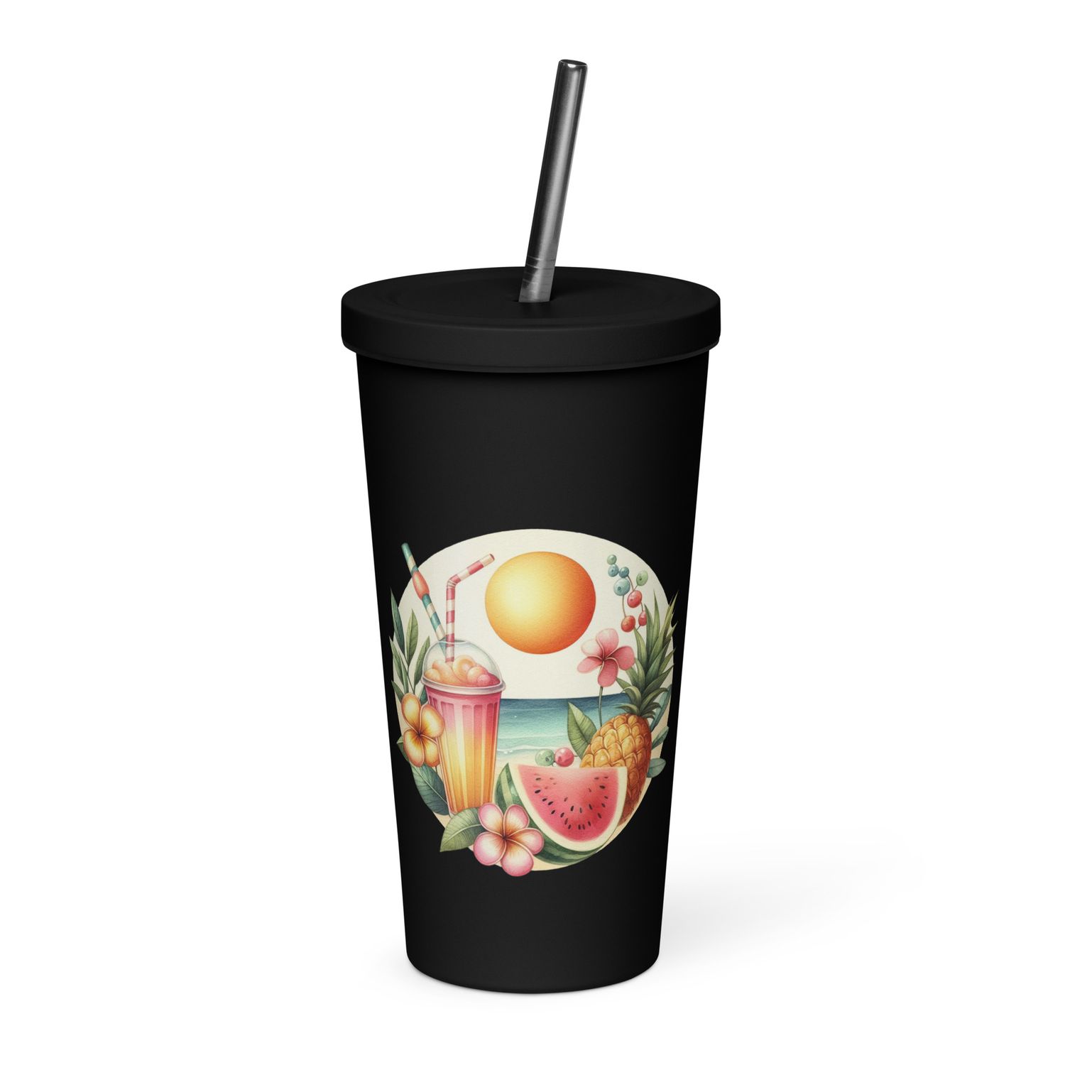 Summer Vacation Vibes (3) Insulated Tumbler with a Straw