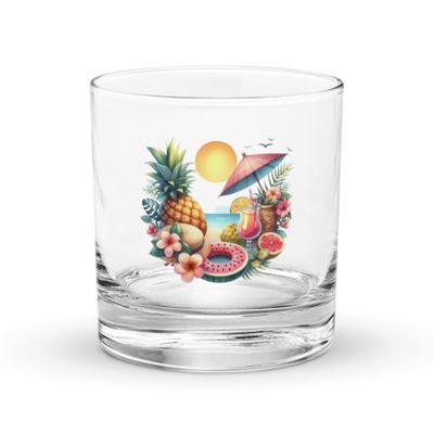 Summer Vacation Vibes (5) Rocks Glass