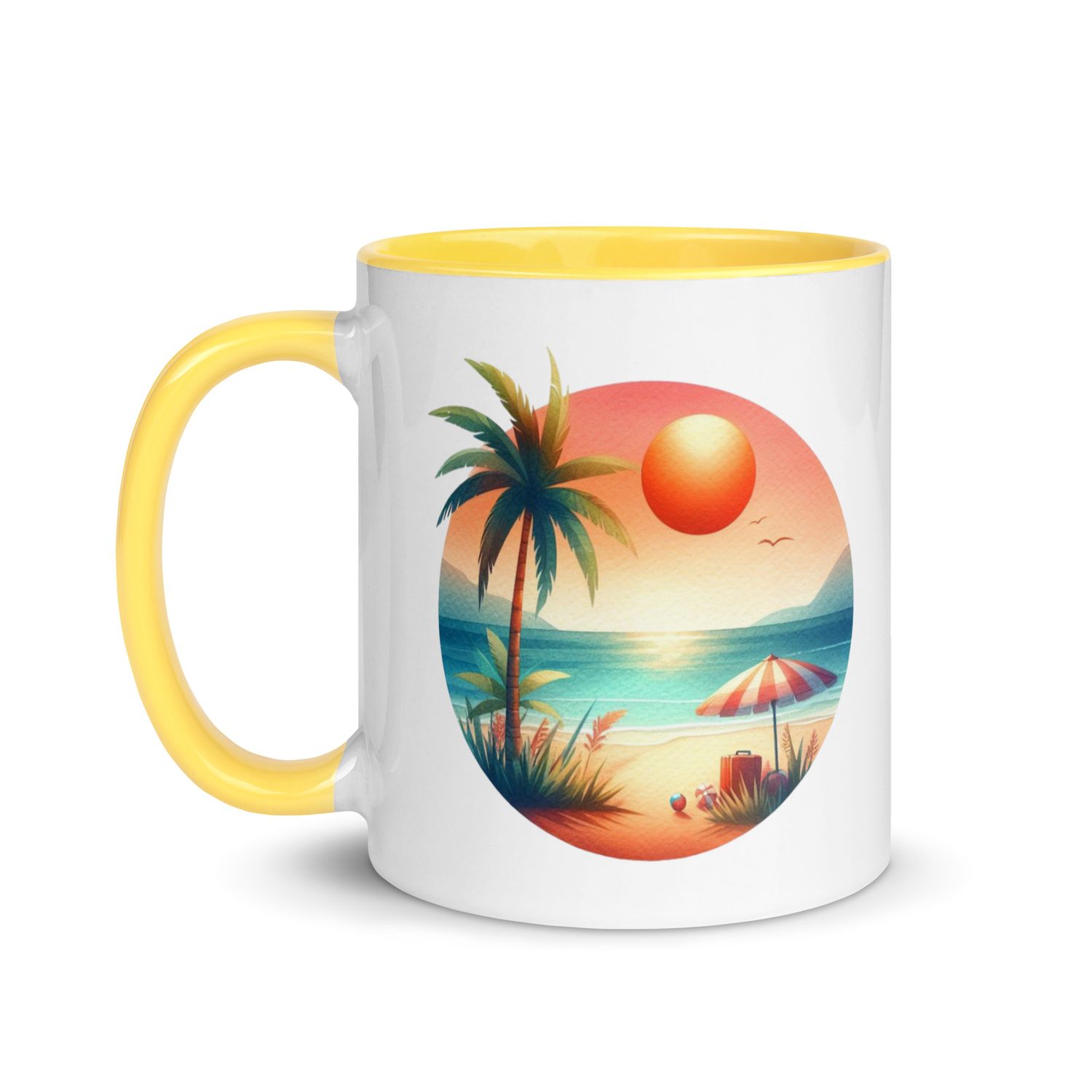 Summer Vacation Vibes (6) Mug with Color Interior