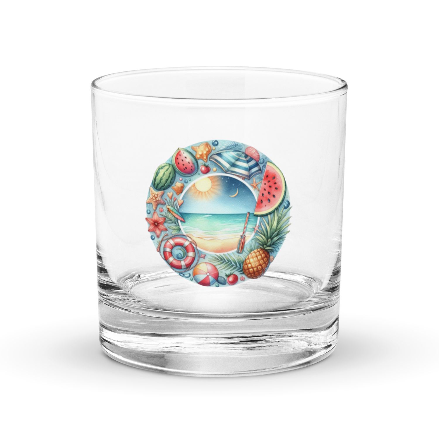 Summer Vacation Vibes (7) Rocks Glass