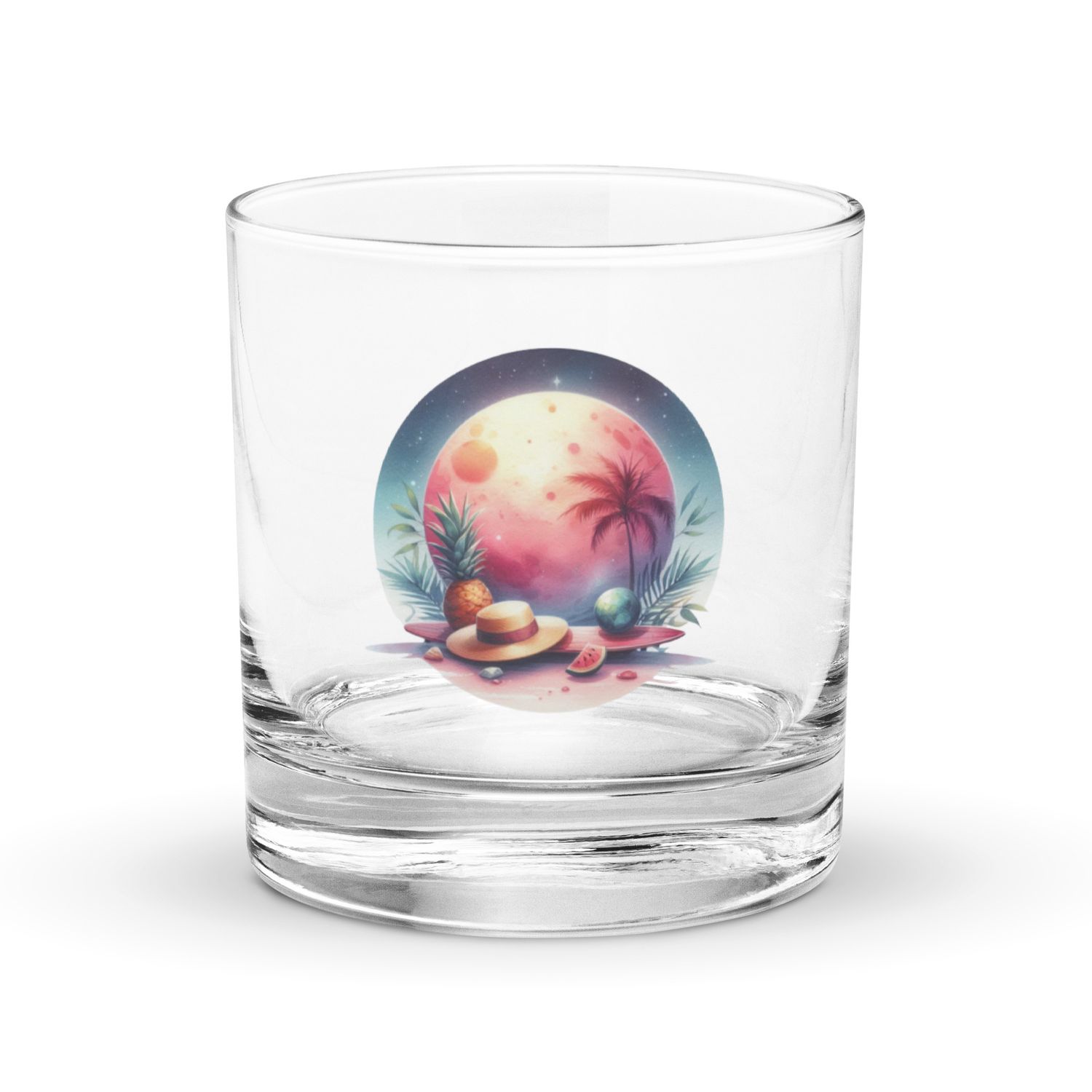 Summer Vacation Vibes (8) Rocks Glass