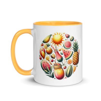Summer Vacation Vibes (9) Mug with Color Interior