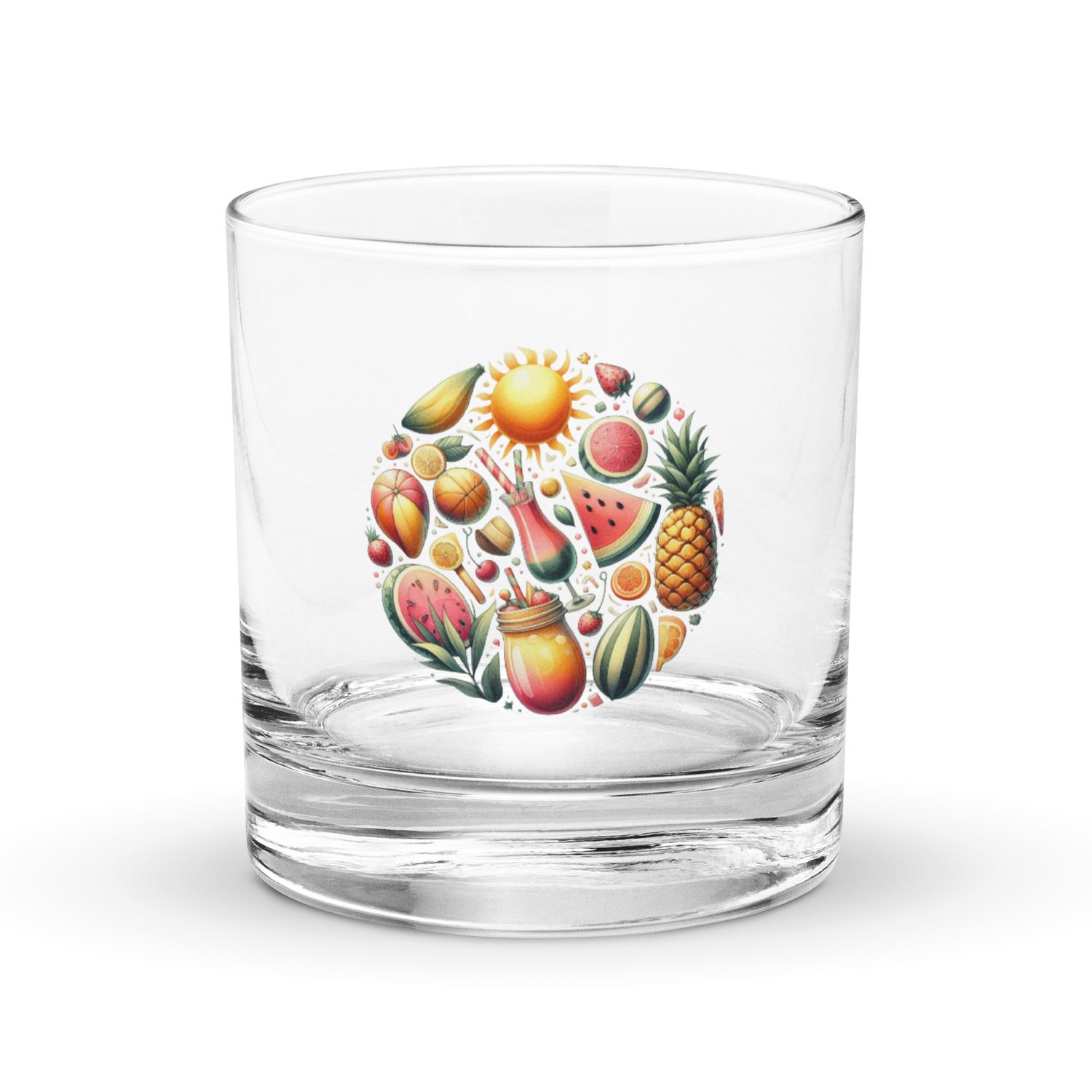 Summer Vacation Vibes (9) Rocks Glass