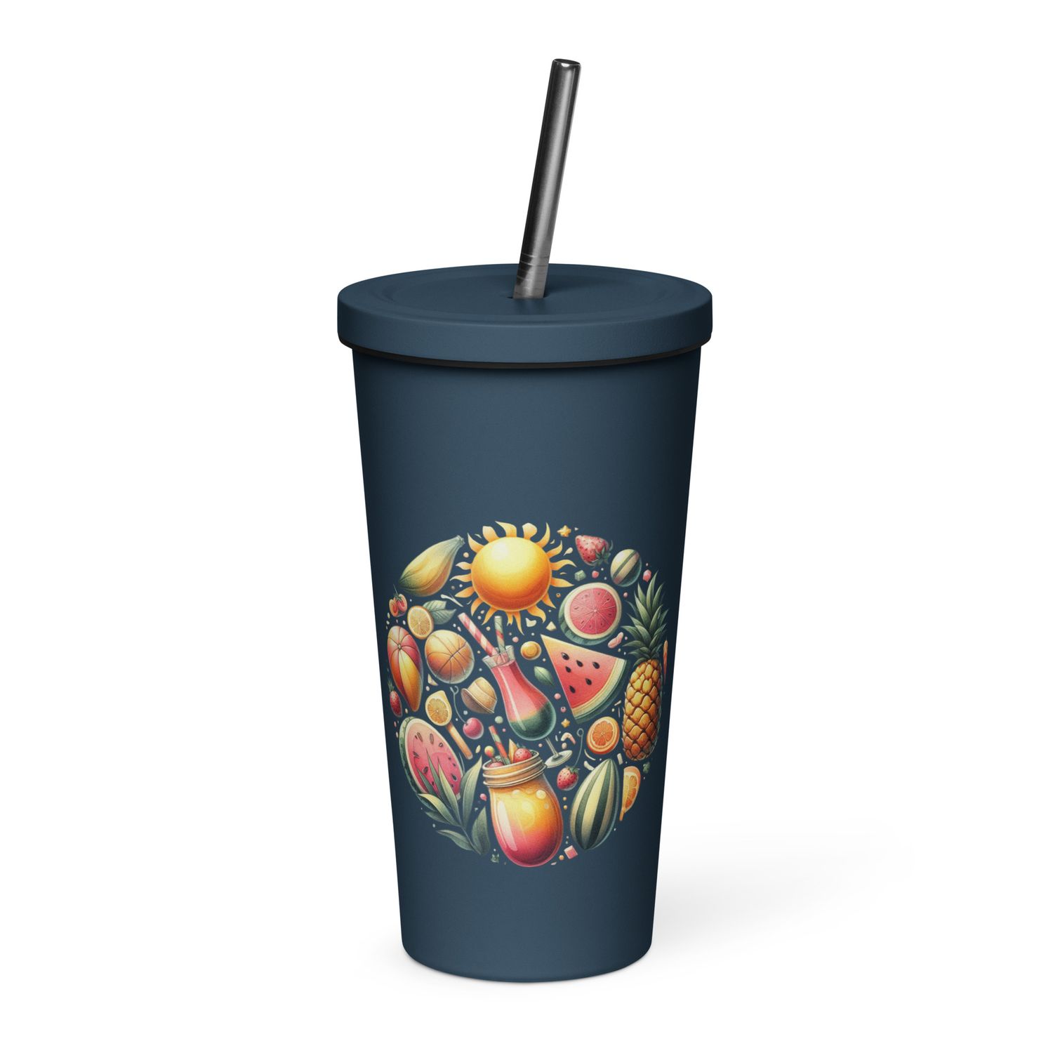 Summer Vacation Vibes (9) Insulated Tumbler with a Straw
