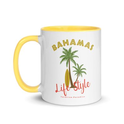 Bahamas Tropical Life Style Mug with Color Inside