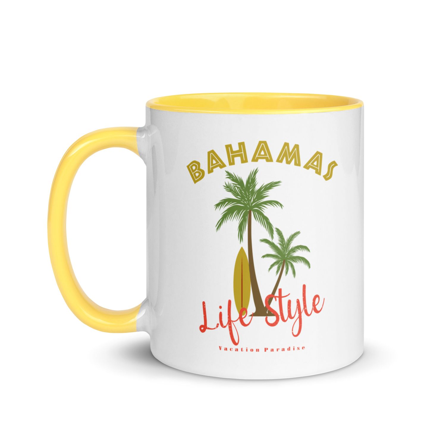 Bahamas Tropical Life Style Mug with Color Inside