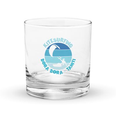 Bora Bora Kitesurfing Polynesian Kitesurfer Rocks Glass