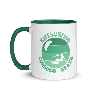 Cumbuco Kitesurfing Atlantic Kitesurfer Mug with Color Interior