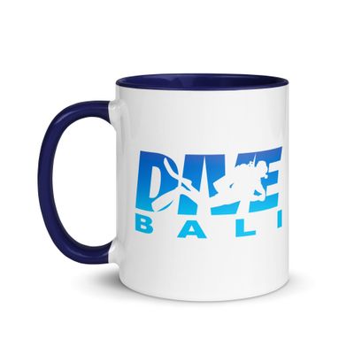 Dive Bali, Scuba Diving in Bali Mug with Color Interior