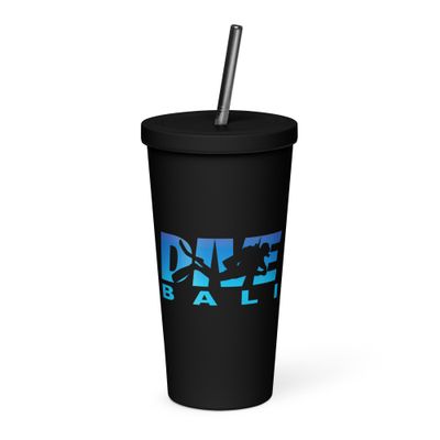Dive Bali, Scuba Diving in Bali Insulated Tumbler with a Straw