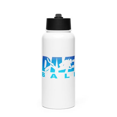 Dive Bali, Scuba Diving in Bali Stainless Steel Water Bottle with a Straw Lid