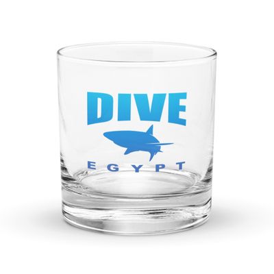 Dive Egypt with Shark, Scuba Diving in Egypt with Sharks Rocks Glass