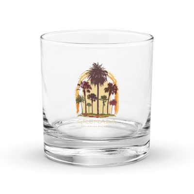 Grenada Paradise Travel, Tourist Vacation Rocks Glass