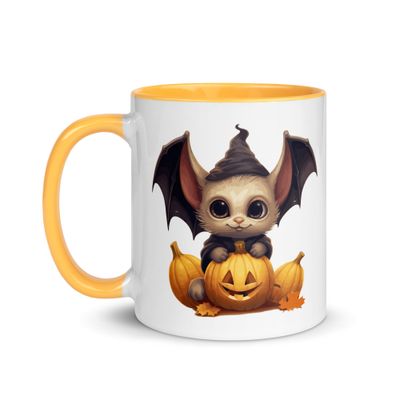 Halloween Cute Bat 1 Mug with Color Interior