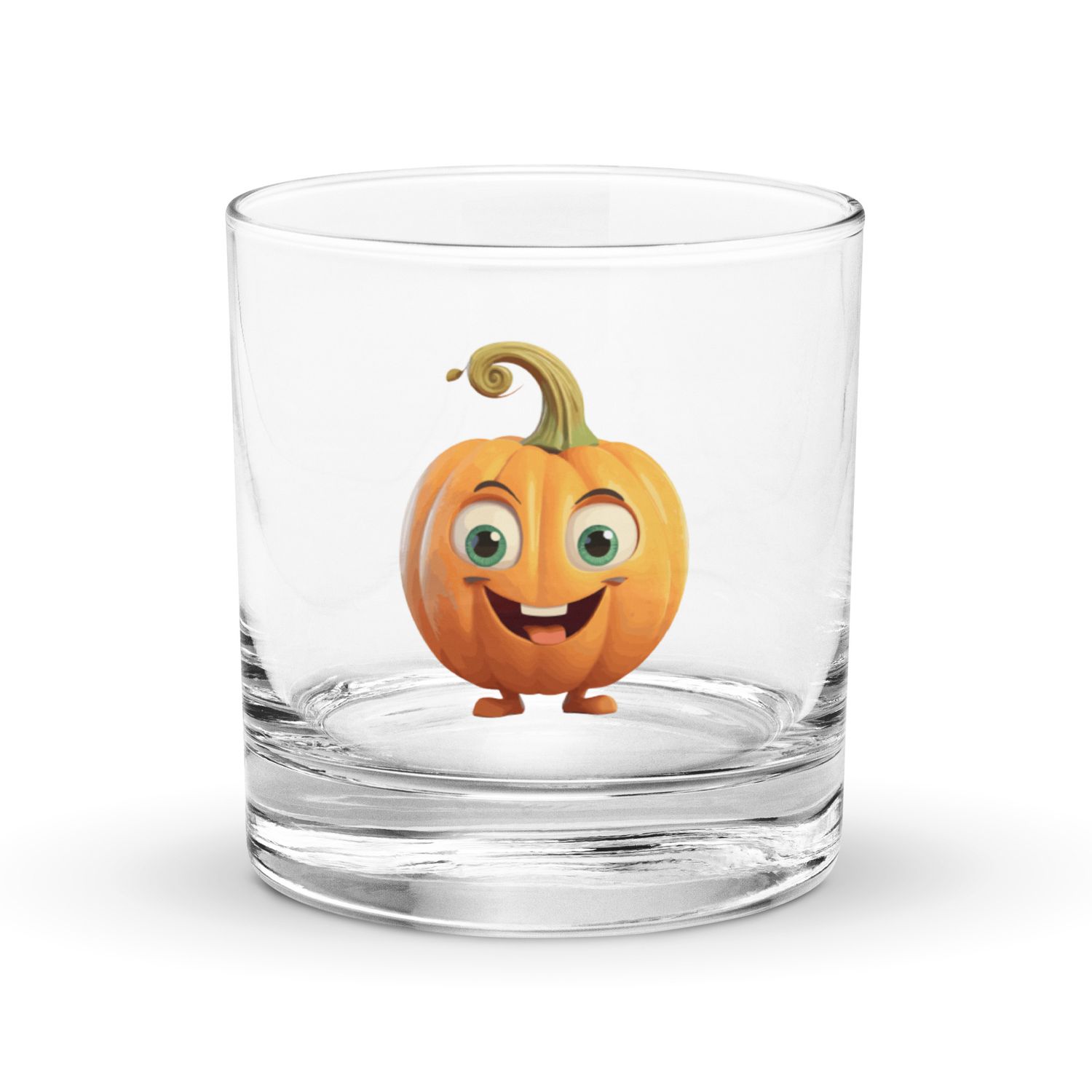 Halloween Happy Pumpkin 1 Rocks Glass
