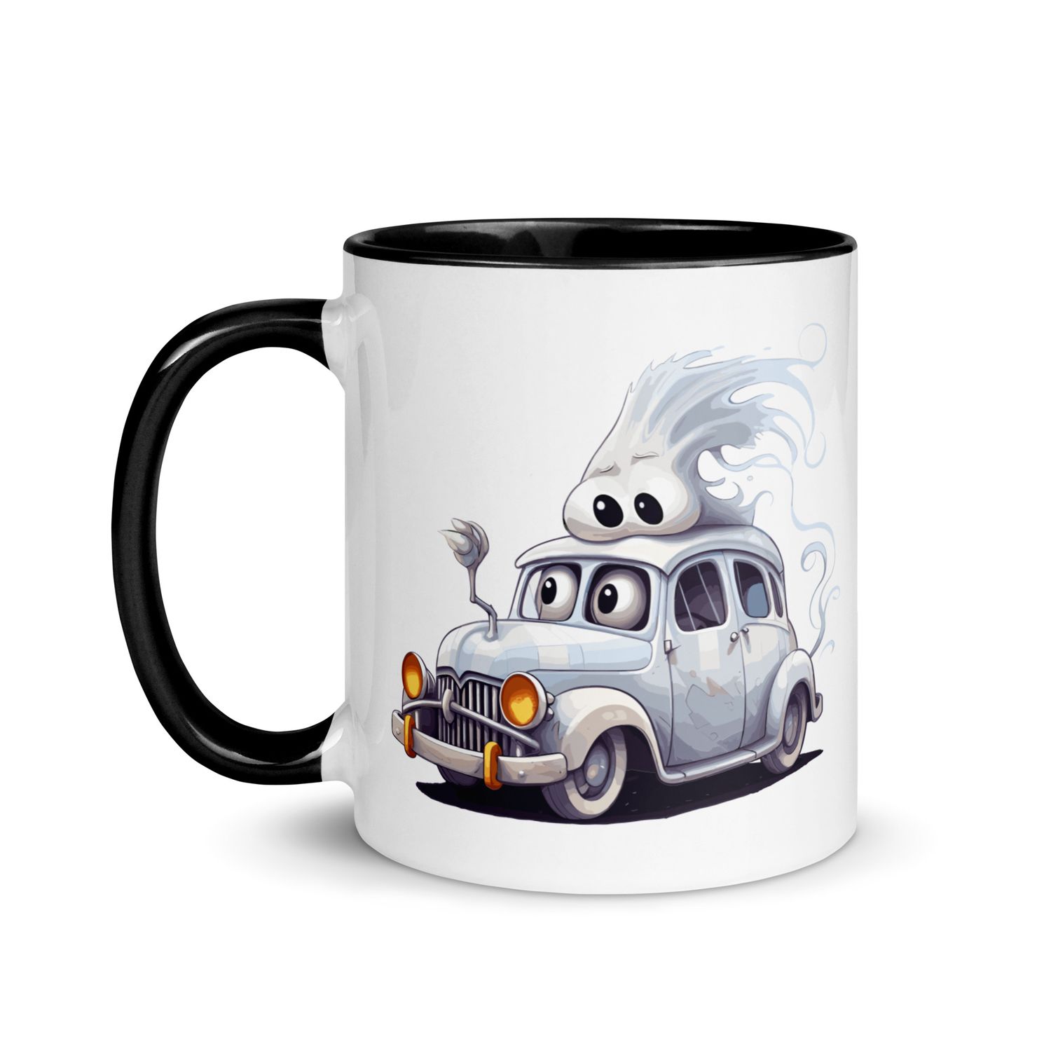 Halloween Haunted Car 1 Mug with Color Interior