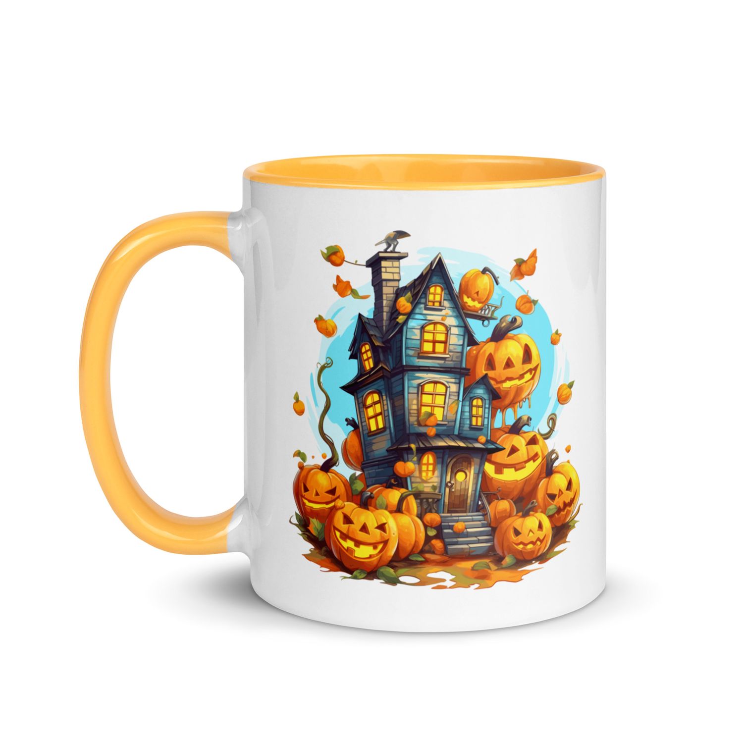 Halloween Haunted House 1 Mug with Color Interior
