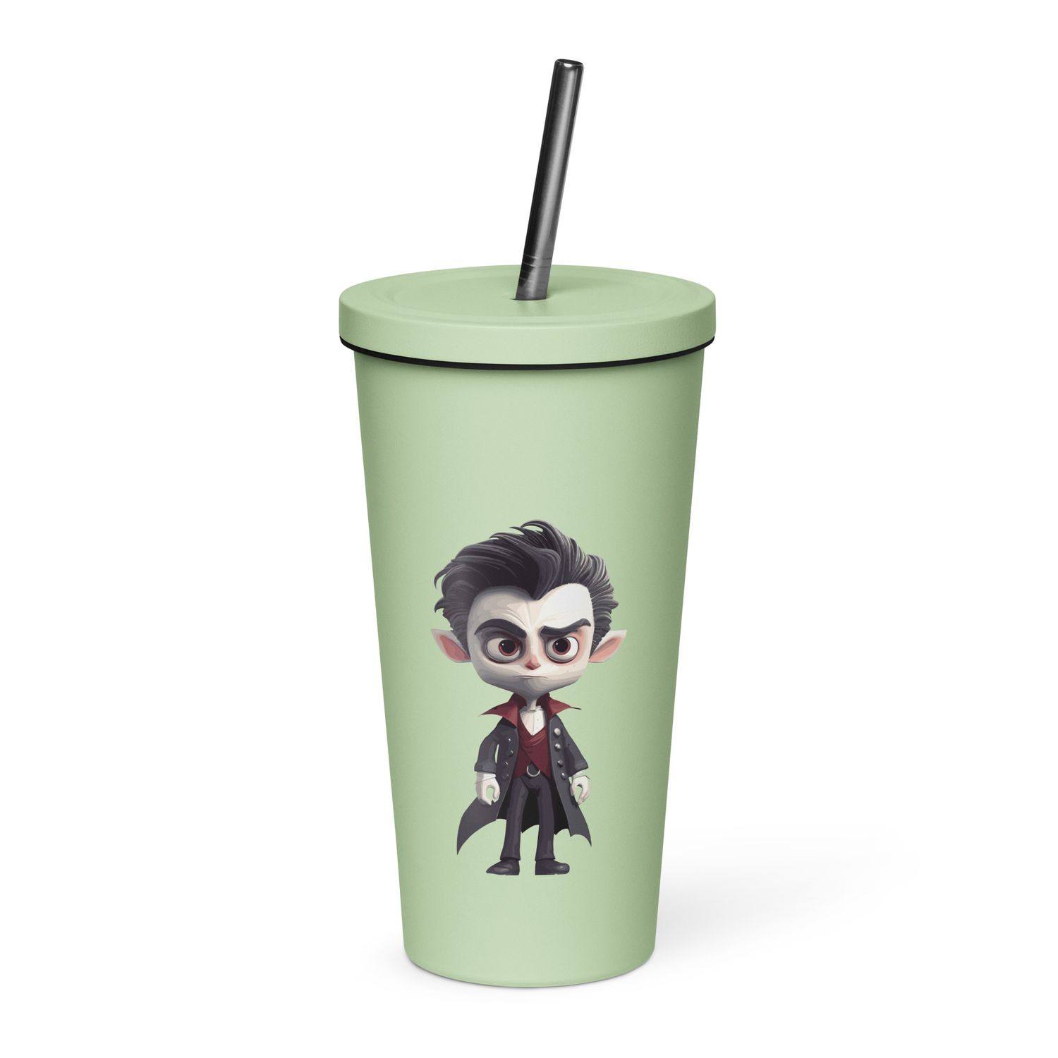Halloween Vampire Boy 1 Insulated Tumbler with a Straw