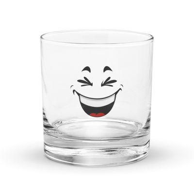 Laughing Face Rocks Glass